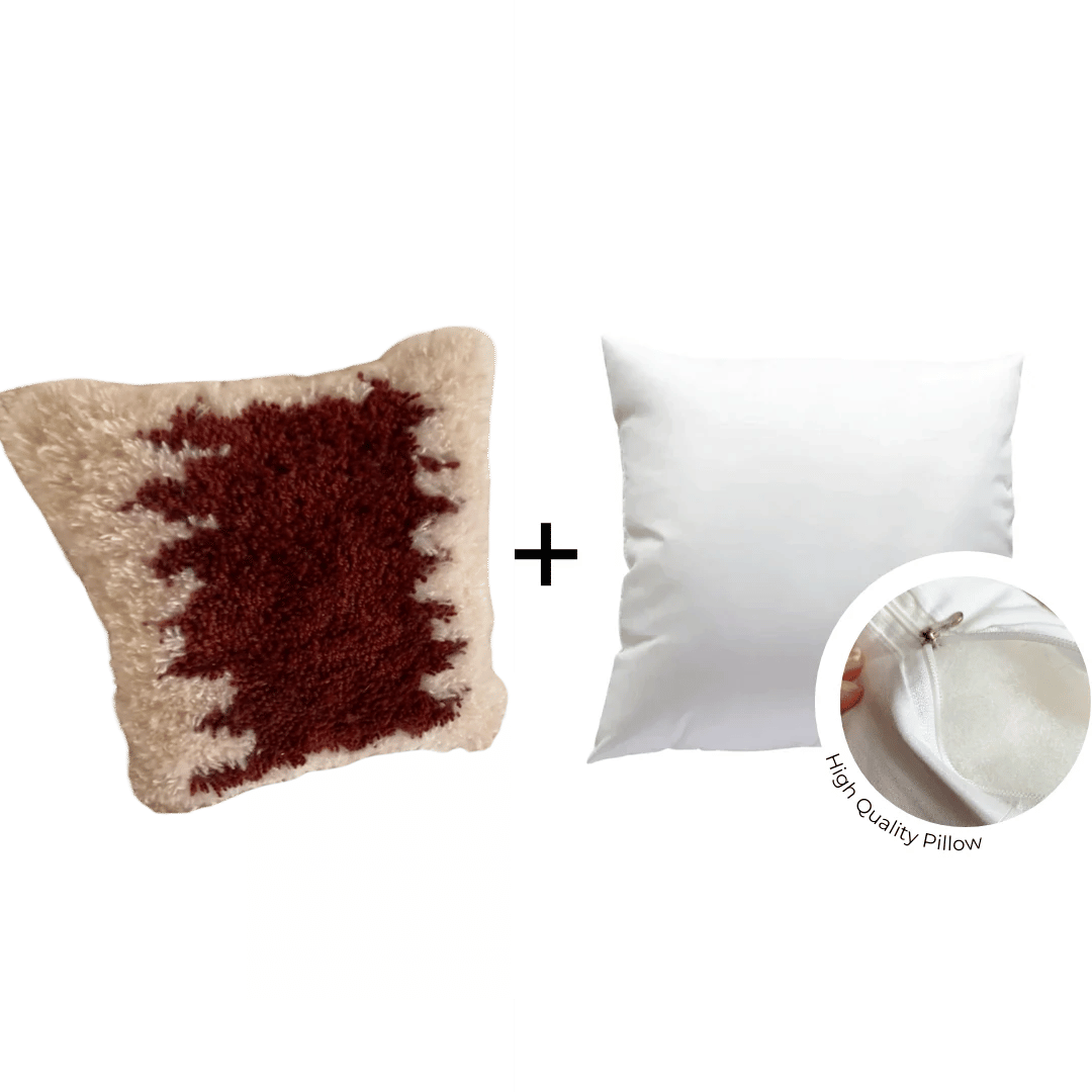Smyrna Latch Hook Pillow Kit - Boulevard - Eco Yarn 🌿 FlatPackPony