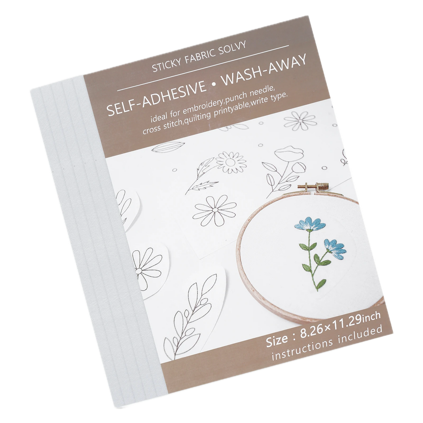 Water-Soluble Embroidery Printable Transfer Paper Stabilizer - Print, stick and stitch !STICK&STITCH