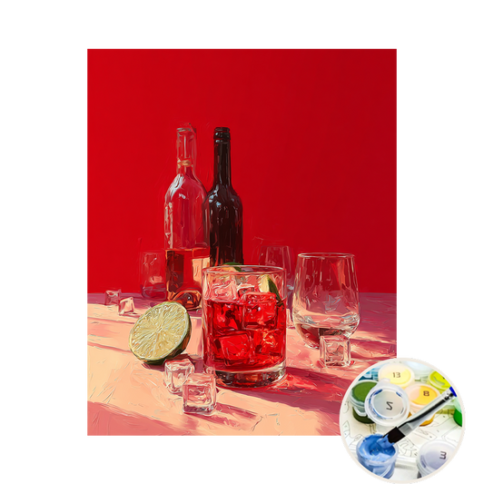 FlatPackPony™ Original - Paint by Numbers Kit – 'Red Red Wine'