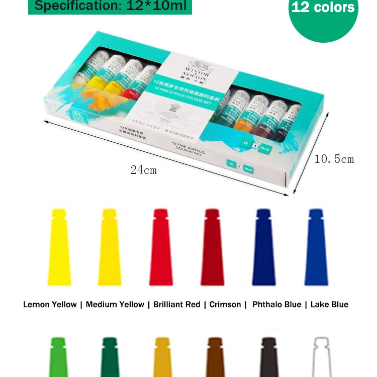 FlatPackPony™ Professional Acrylic Paints Set 10ml