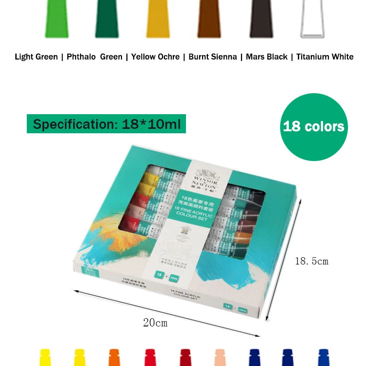 FlatPackPony™ Professional Acrylic Paints Set 10ml