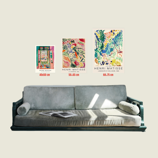 'Henri Matisse' Art Print Collection on Print Paint on Canvas - 3 Styles Different Sizes