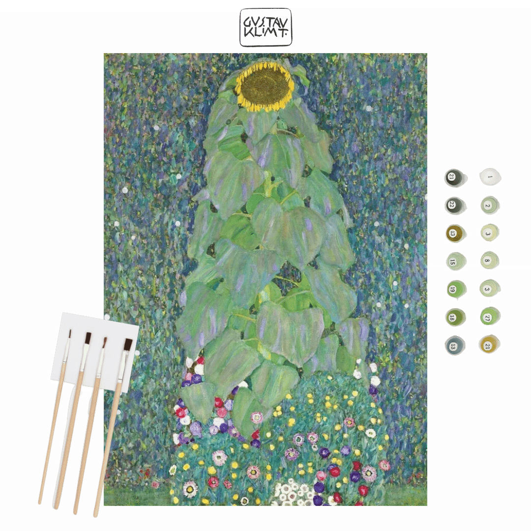 Paint by Numbers – Gustav Klimt The Sunflower - Flatpackpony