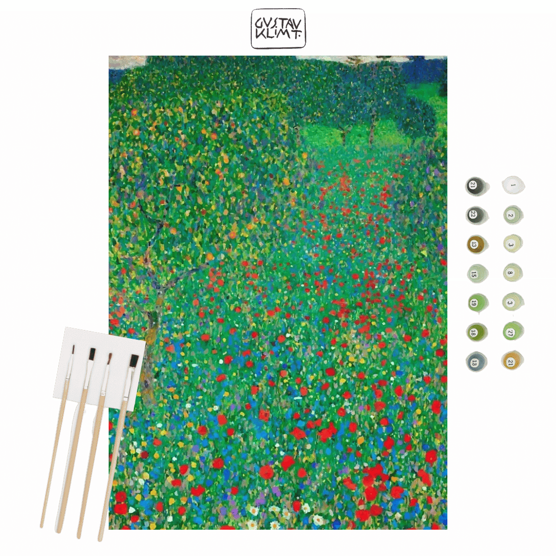 Paint by Numbers – Gustav Klimt Gardens Collection - Flatpackpony