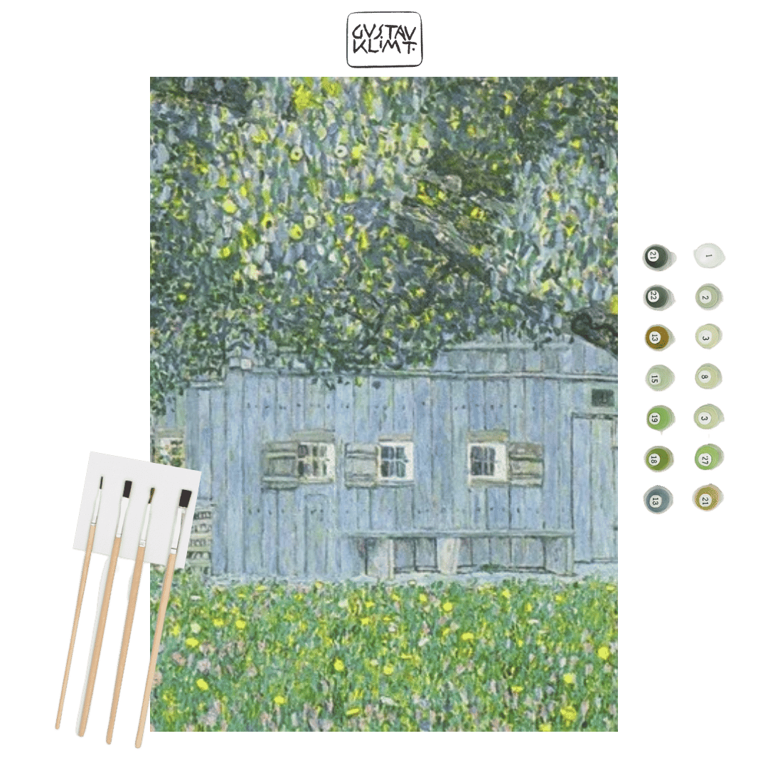 Paint by Numbers – Gustav Klimt Farmhouse in Upper Austria - Flatpackpony