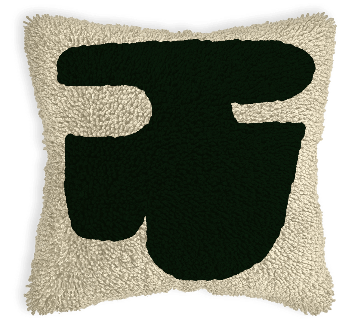 Smyrna Latch Hook Pillow Cover Kit - Khaki - Upcycled Yarn ♻️ - Flatpackpony