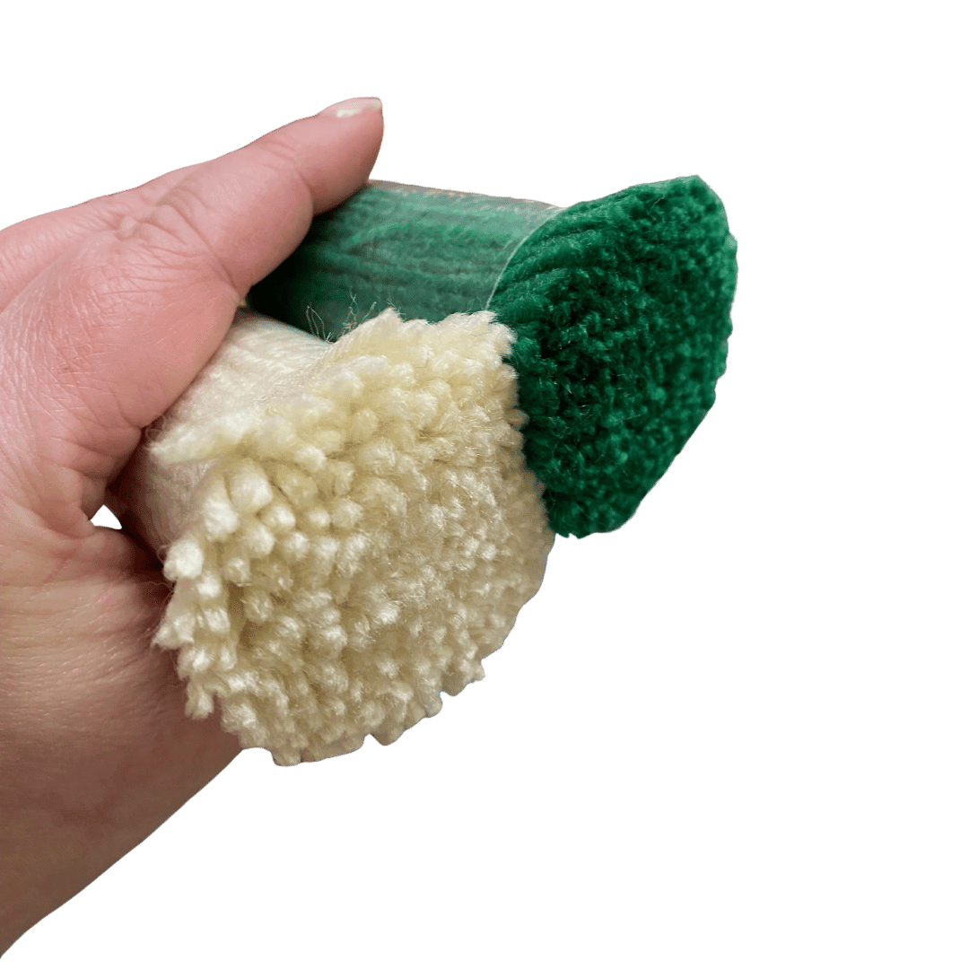 Smyrna Latch Hook Rug - Verde - Flatpackpony